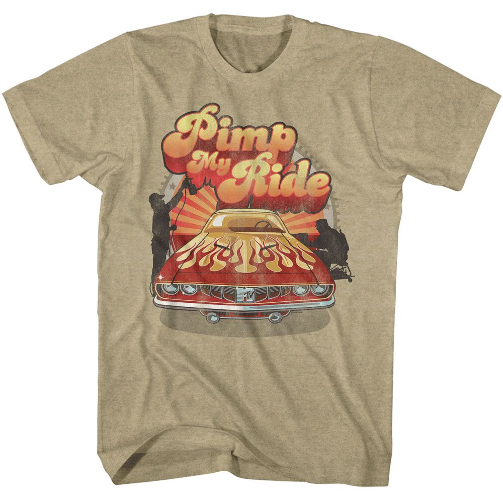 Pimp My Ride Car MTV t-shirt in khaki heather