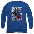 Justice League Superman Panels Long Sleeve T-Shirt