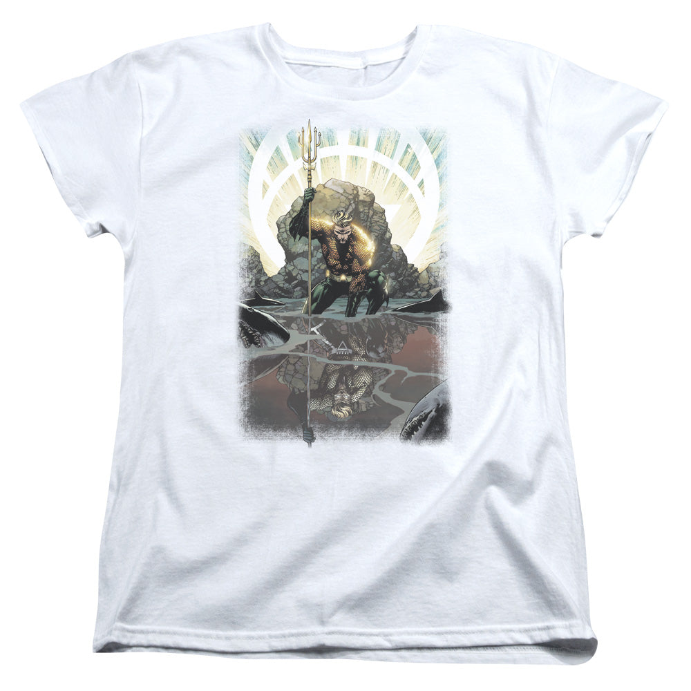 Justice League Brightest Day Aquaman Womens T-Shirt