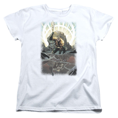 Justice League Brightest Day Aquaman Womens T-Shirt