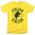 Rocky Italian Stallion Horse Yellow T-Shirt