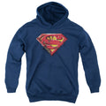 Superman Rusted Shield Youth Hoodie