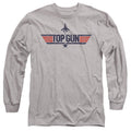 Top Gun Logo Grey Long Sleeve T-Shirt