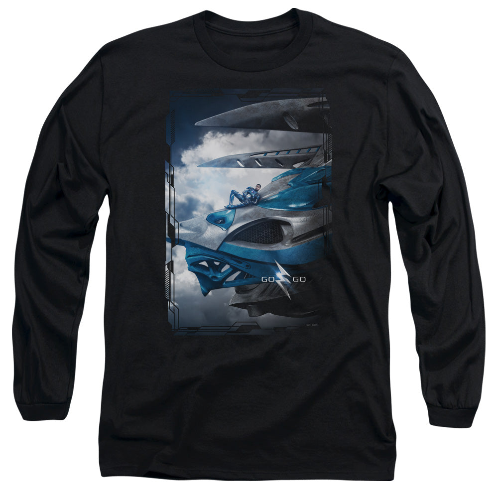 Mighty Morphin Power Rangers: The Movie Blue Zord Poster Long Sleeve T-Shirt