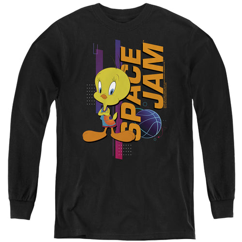 Space Jam Tweety Standing Youth Long Sleeve T-Shirt