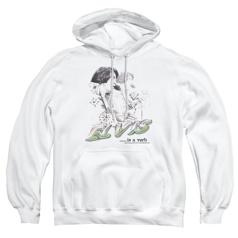 Elvis Presley Elvis Is A Verb Pullover Hoodie