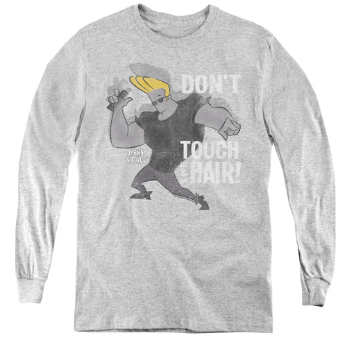 Johnny Bravo Hair Youth Long Sleeve T-Shirt