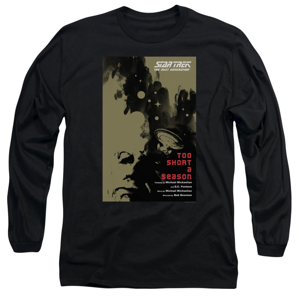 Star Trek Too Short a Season Black Long Sleeve T-Shirt