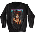 Black Whitney Houston sweatshirt featuring Whitney Houston Every Woman Stacked design
