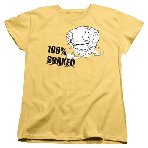 Spongebob Squarepants 100% Soaked Womens T-Shirt