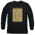 Harry Potter Marauders Map Interior Words Long Sleeve T-Shirt