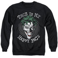 Batman Maniacal Spiral Crewneck Sweatshirt