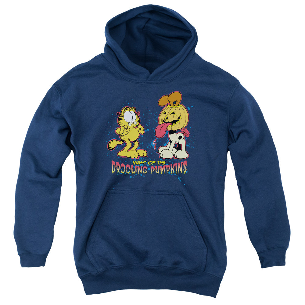 Garfield Drooling Pumpkins Youth Hoodie