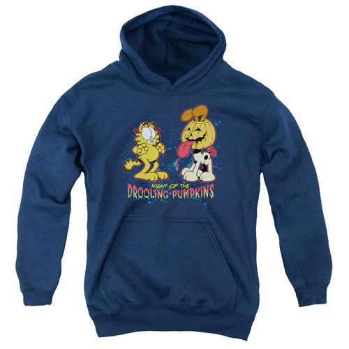 Garfield Drooling Pumpkins Youth Hoodie