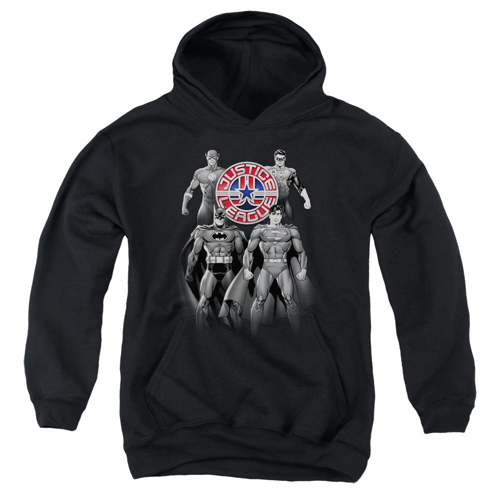 Justice League Shades Of Gray Youth Hoodie