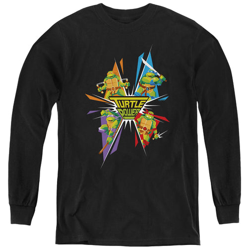 Teenage Mutant Ninja Turtles Turtle Power Burst Youth Long Sleeve T-Shirt