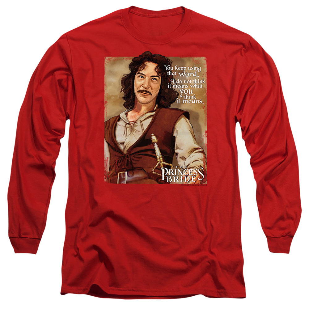 The Princess Bride Word Red Long Sleeve T-Shirt