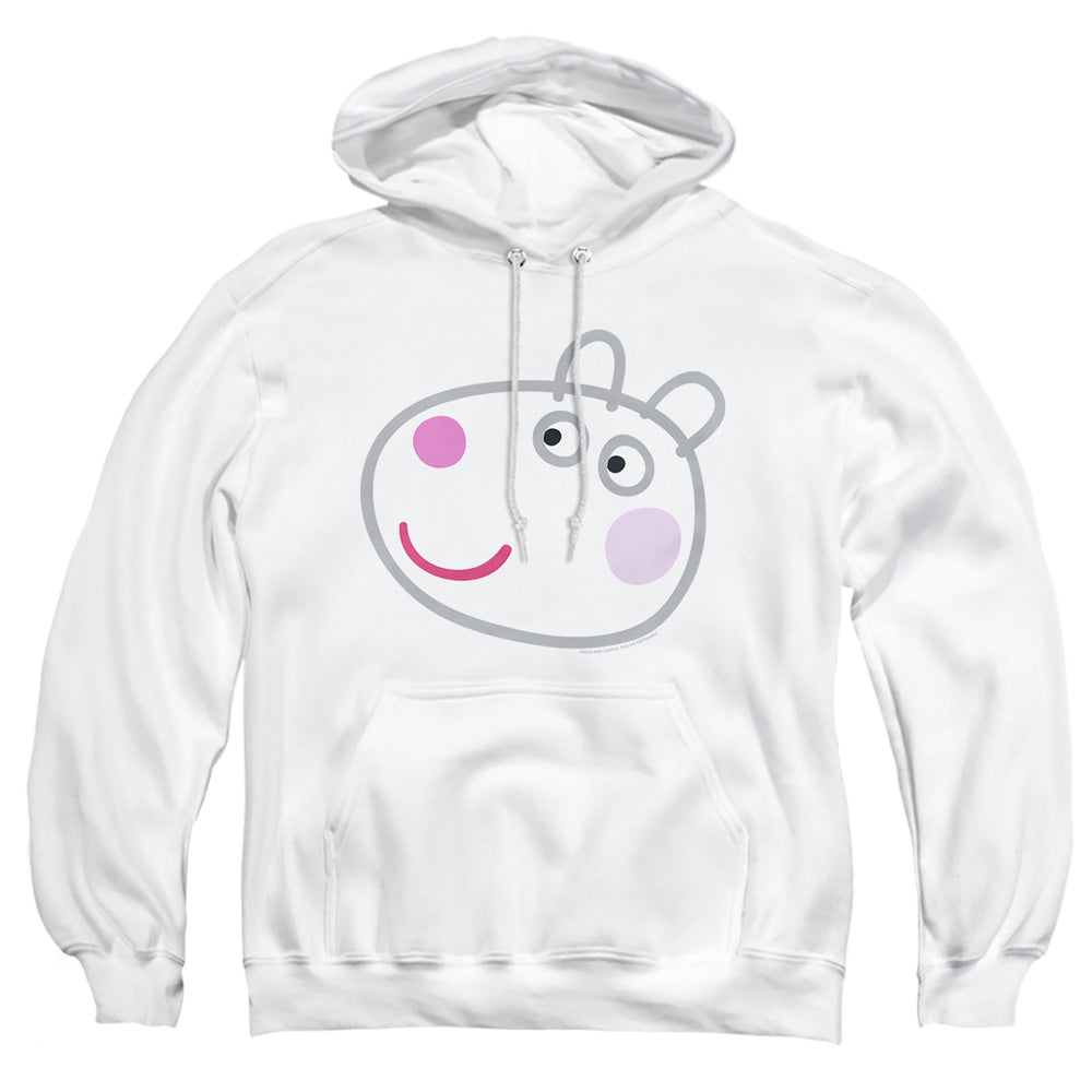 Peppa Pig White Out Suzy Sheep Face Pullover Hoodie