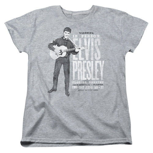 Elvis Presley In Person Womens T-Shirt
