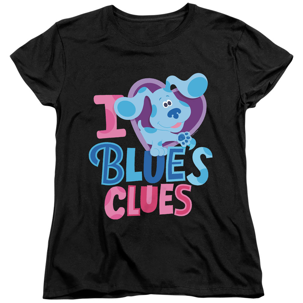 Blue's Clues I Heart Blue Womens T-Shirt