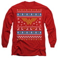 Wonder Woman Ugly Christmas Logo Long Sleeve T-Shirt