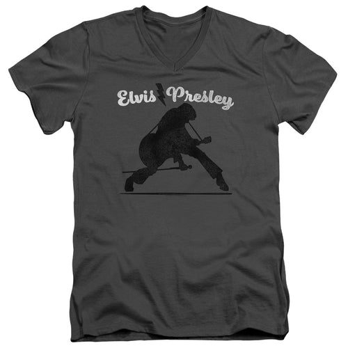 Elvis Presley Overprint V-Neck T-Shirt