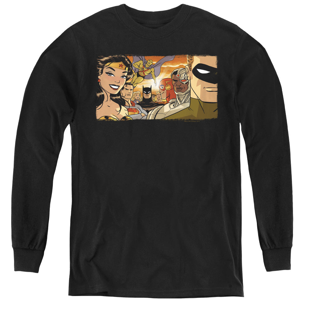 Justice League Cinematic League Youth Long Sleeve T-Shirt