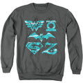 DC Super Hero Girls Line Art Group Crewneck Sweatshirt