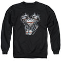 Superman V Twin Logo Crewneck Sweatshirt