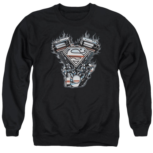 Superman V Twin Logo Crewneck Sweatshirt