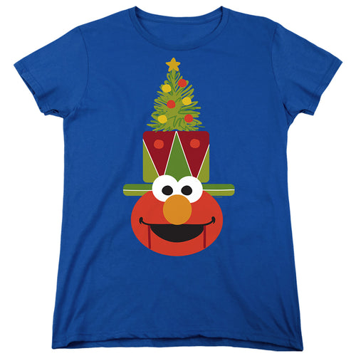 Sesame Street Christmas Nutcracker Elmo Womens T-Shirt