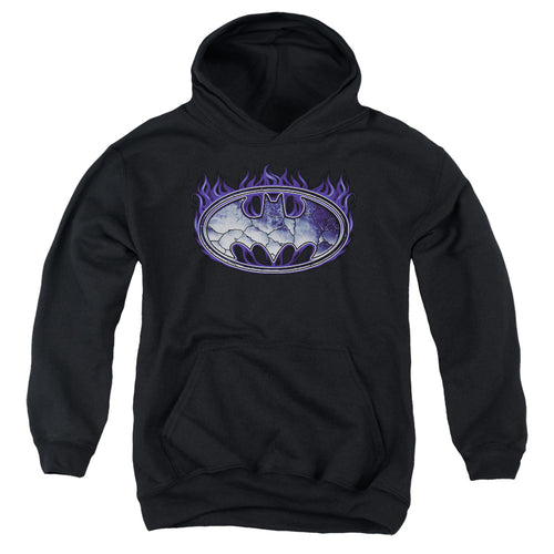 Batman Cracked Shield Youth Hoodie