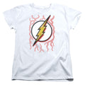 The Flash Airbrush Bolt Womens T-Shirt