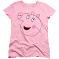 Peppa Pig Pink Out Mummy Pig Face Womens T-Shirt