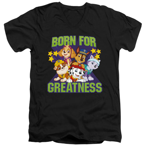 Paw Patrol Born for Greatness V-Neck T-Shirt
