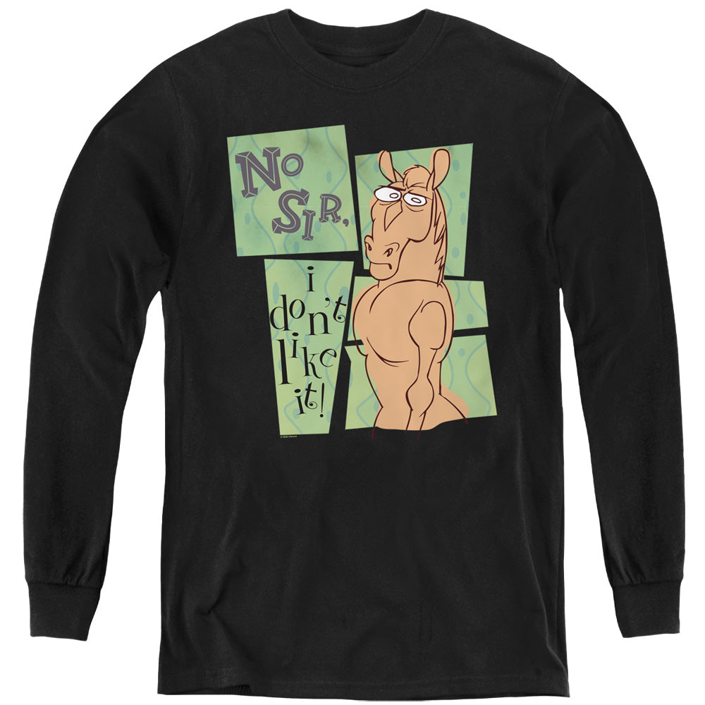 Ren and Stimpy No Sir I Don’t Like It Youth Long Sleeve T-Shirt