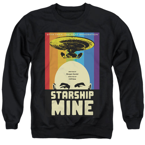 Star Trek Starship Mine Black Crewneck Sweatshirt