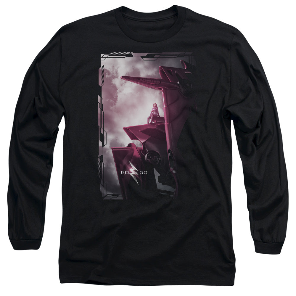 Mighty Morphin Power Rangers: The Movie Pink Zord Poster Long Sleeve T-Shirt