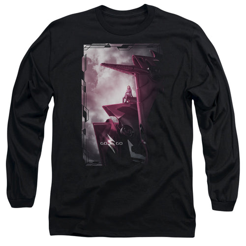 Mighty Morphin Power Rangers: The Movie Pink Zord Poster Long Sleeve T-Shirt