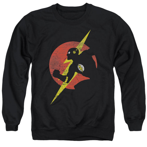 Justice League Flash Symbol Knockout Crewneck Sweatshirt