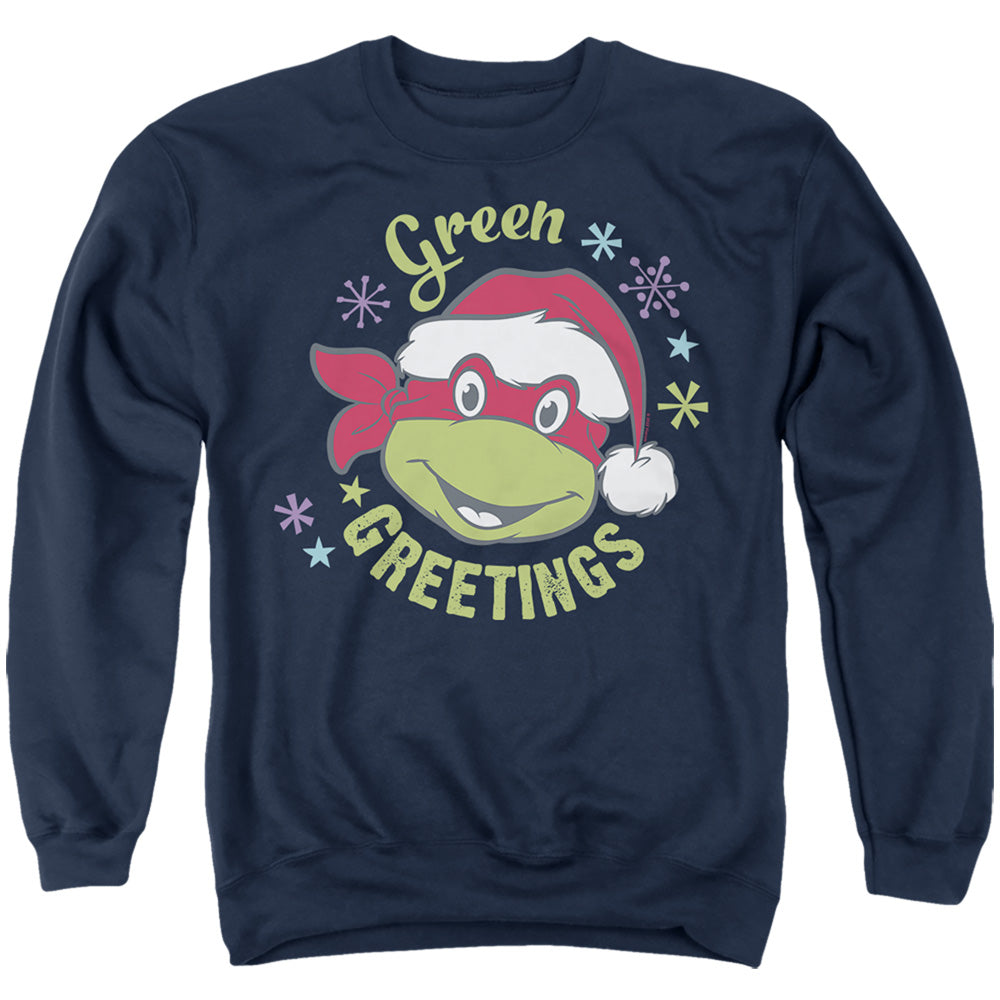 Teenage Mutant Ninja Turtles Green Greetings for Christmas Crewneck Sweatshirt