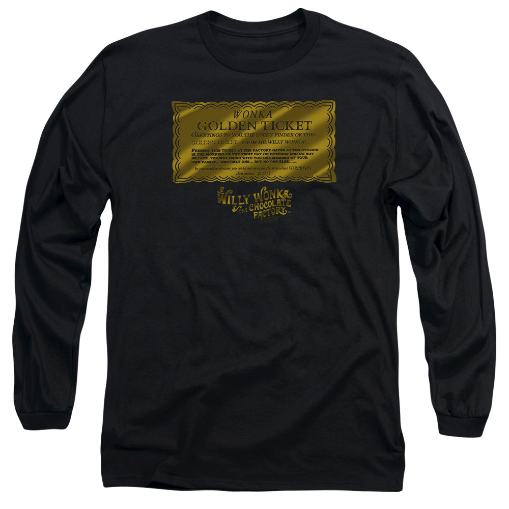 Willy Wonka & the Chocolate Factory Golden Ticket Long Sleeve T-Shirt