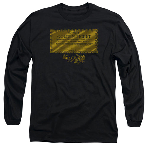 Willy Wonka & the Chocolate Factory Golden Ticket Long Sleeve T-Shirt