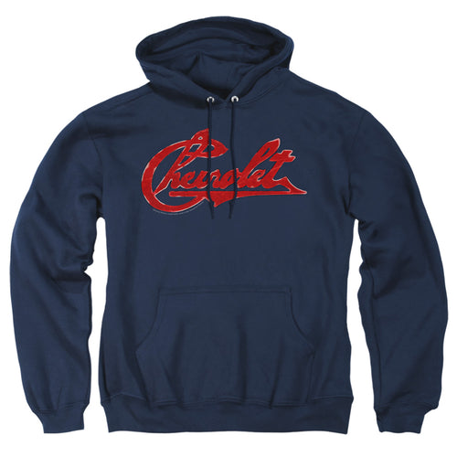 Chevy Chevrolet Script Distressed Pullover Hoodie