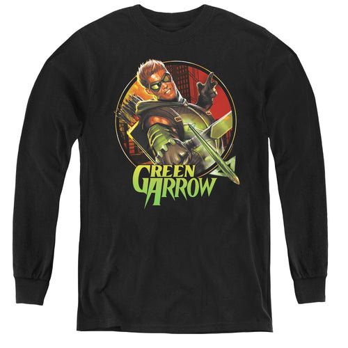 Justice League Sunset Archer Youth Long Sleeve T-Shirt