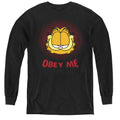 Garfield Obey Me Youth Long Sleeve T-Shirt