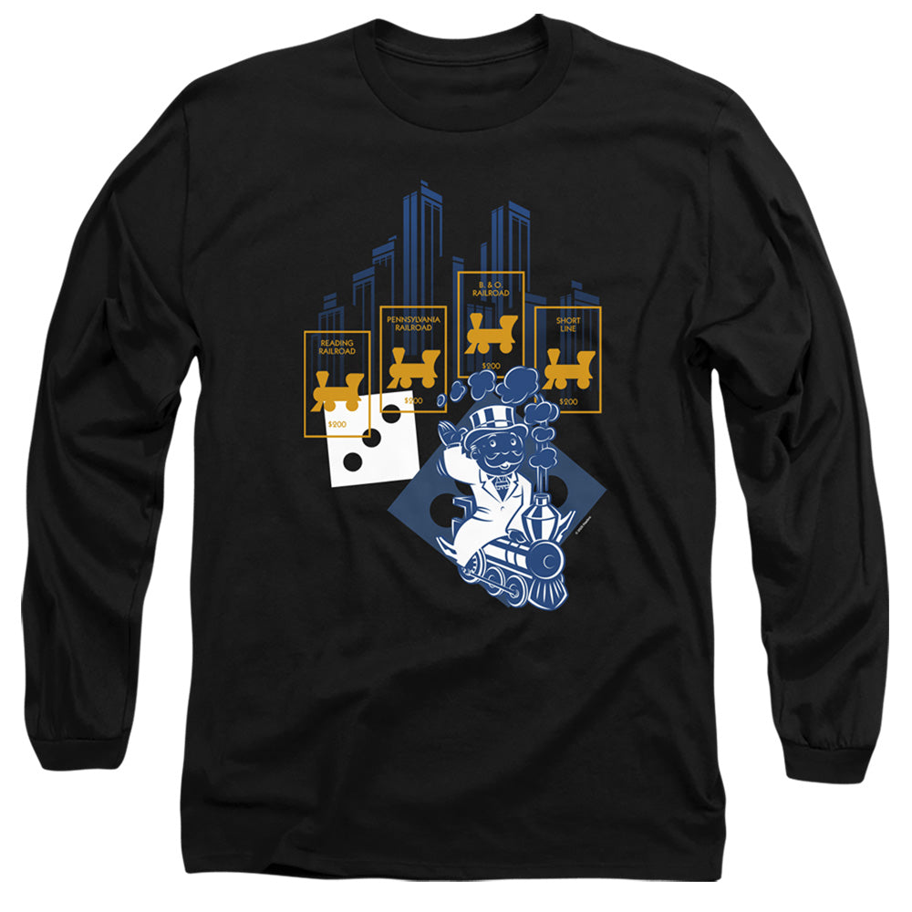 Monopoly The True Railroad Tycoon No Logo Long Sleeve T-Shirt
