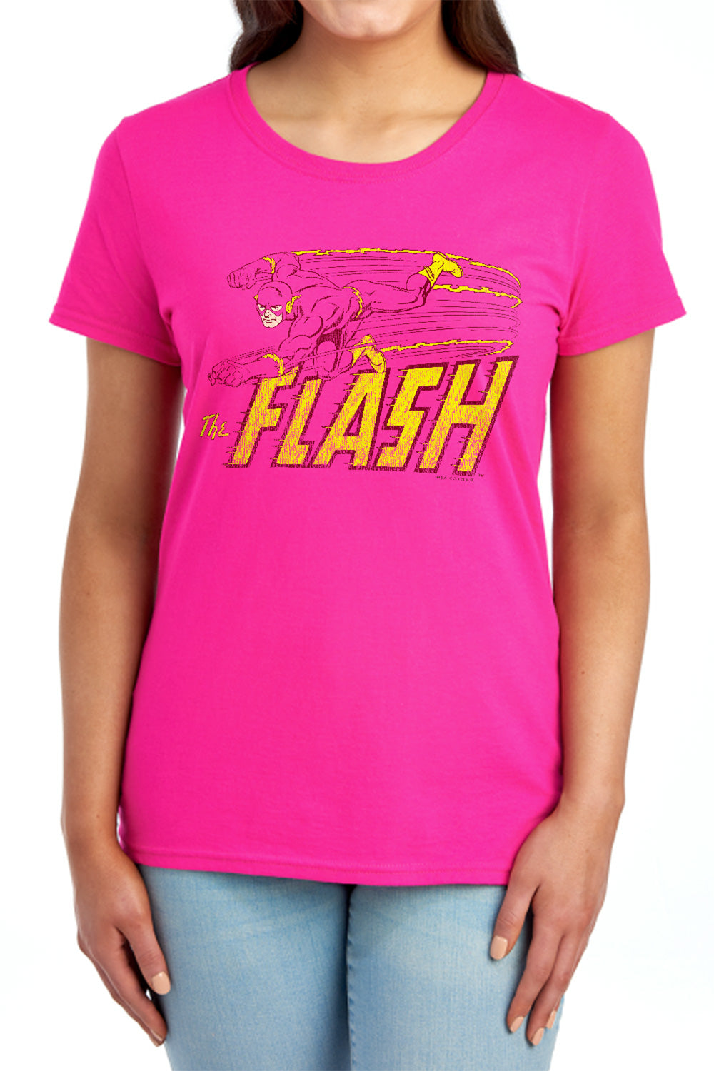 The Flash Flash Speed Distressed Womens T-Shirt