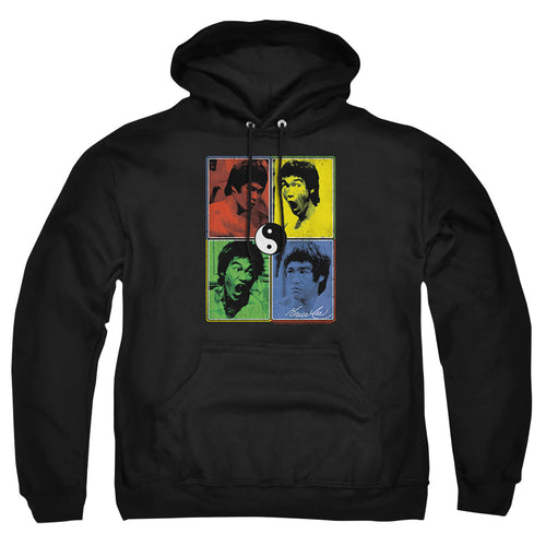 Bruce Lee Enter Color Block Pullover Hoodie