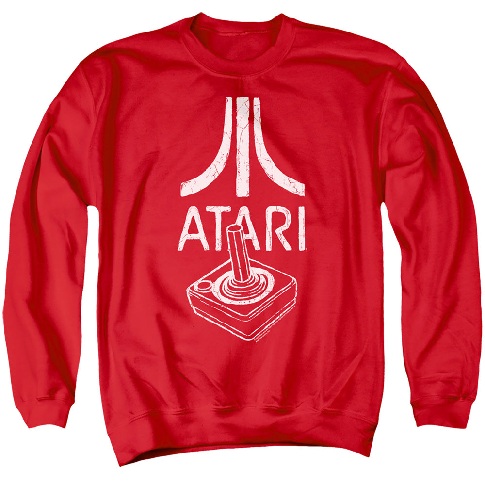 Atari Joystick Logo Red Crewneck Sweatshirt